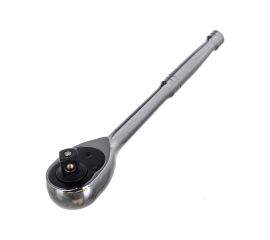 Трещотка ЭВРИКА 1/2 72-зубцовая с прямой металлической ручкой ER-71272 