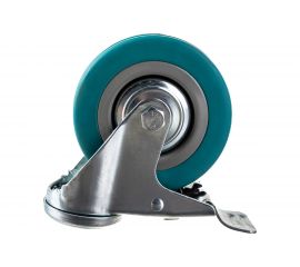 Колесо аппаратное поворотное под болт с тормозом Longway SChgb 42 