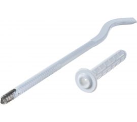 Кронштейн штыревой Uni-Fitt 10х220 плоский, эмалированный, с дюбелем 870W1022 