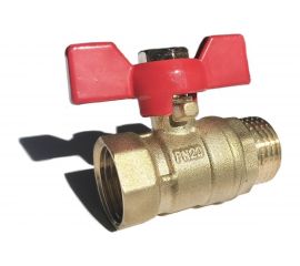 Шаровой кран ProfECO 3/4 ВР-НР, муфтовый, бабочка, Ду20, Ру20 11Б27п1 PE-34FMB 