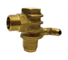 Клапан обратный для компрессора резьба наружная M1/2хM1/2 Pegas pneumatic 4305 