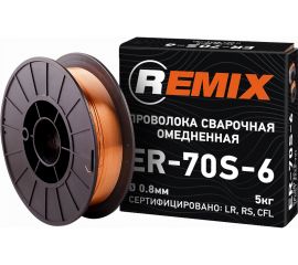 Проволока сварочная омедненная (0.8 мм; 5 кг) REMIX PROV05 