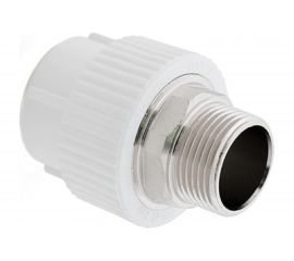 Муфта RTP PN25 комбинированная, наружная резьба, D40х1 1/4 мм под ключ 10668 
