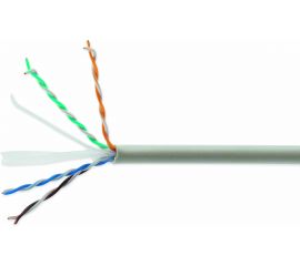 Кабель Cablexpert UTP6, 4 пары, 0.57 мм, CCA, одножильный, 305м, серый UPC-6004-SOL 