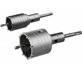 Набор коронок по бетону с оснасткой в кейсе Профессионал (50, 68 мм) ЗУБР 29185-H2-1 