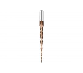 Фреза спиральная двухзаходная конусная сферическая (0.4x15x50 мм; R0.2 мм; S4 мм) ROTIS 133.041550.020 