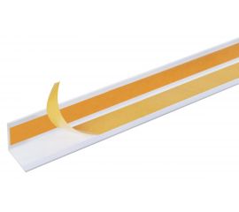 Самоклеящийся уголок GAH ALBERTS ПВХ, белый, 20х20х1х2600 мм 433437 