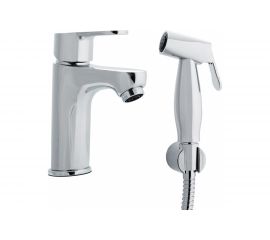 Смеситель для раковины с гигиенической лейкой Swedbe Olymp однорычажный 1860 