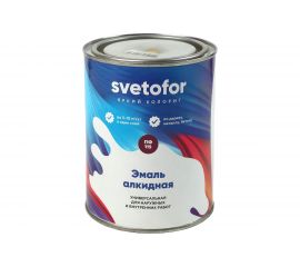 Эмаль Светофор ЛЮКС ПФ-115 черная, 0.8 кг ТД000002131 