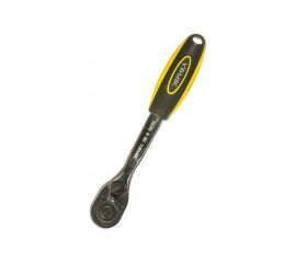 Трещотка с изогнутой резиновой ручкой ЭВРИКА 1/2 72-зубцовая ER-51272 