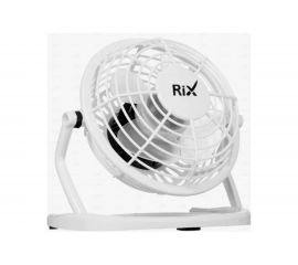 Настольный бытовой вентилятор RIX RDF-1500USB цвет белый 42620 