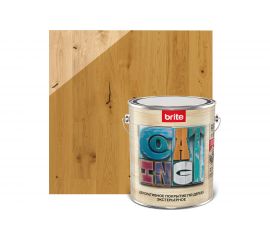 Декоративное покрытие по дереву BRITE FLEXX экстерьерное, тик, ведро 2,7 л 212460 