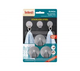 Самоклеящиеся крючки Tatkraft RUNDA 3 шт. 20023 