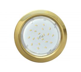 Светильник Ecola GX53 H4 без рефлектора /золотой/ 38x106 /к+/ FG53H4ECB 