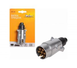 Вилка прицепа Airline 7 контактов металл ATE-02 