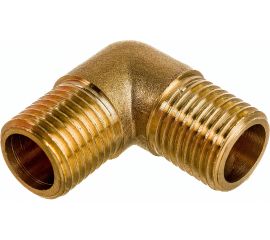 Уголок латунь резьба наружная 1/4" для компрессора Pegas pneumatic 4309 