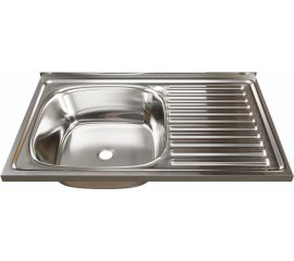 Мойка mixline 50х80х16 см, 0.4, левый выпуск 1 1/2 528172 