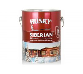Декоративная пропитка-антисептик HUSKY SIBERIAN для дерева полуматовая палисандр 2,7 л 28832 