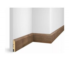 Плинтус COSCA DECOR WP07 экошпон, дуб Муссон, 80x16x2400 мм, МДФ СПБ103657 