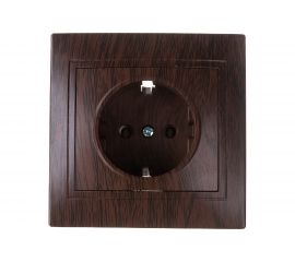 Розетка TDM 2П+З 16А 250В "ЭКО" бук "Таймыр" SQ1814-0312 