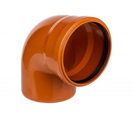 Отвод РемоКолор наружная канализация, рыжий, 110 мм 141-137 