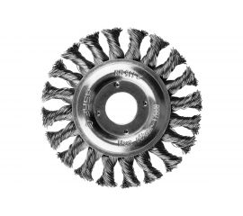 Щетка дисковая ПРОФЕССИОНАЛ (0.5 мм; 115 мм; 22 мм; плетеные пучки стальной проволоки) для УШМ Зубр 35190-115_z01 