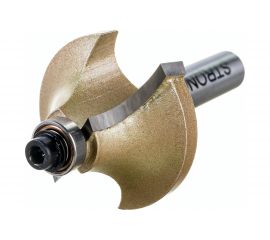 Фреза по дереву кромочная калевочная 33х16 мм, R10 мм, хв-к 8 мм Strong СТФ-10190033 