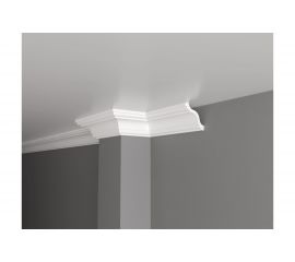 Потолочный карниз Decor-Dizayn ударопрочный влагостойкий под покраску 76Х76Х2000 мм DD44 