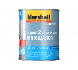 Краска MARSHALL EXPORT 2 глубокоматовая для внутренних работ, Баз BW 0,9л 5248796 