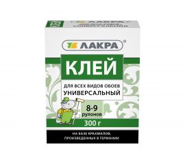 Универсальный клей для всех видов обоев Лакра 300 г Лк-00003800 