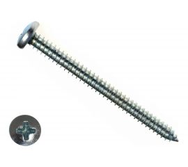 Шуруп с полукруглой головкой КРЕП-КОМП DIN7981, 6,3х80, 40 шт. шп6380ф 