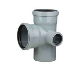Крестовина ООО МультиМирПласт ПП 110/110/50/87.5 ПР серая КР ВК 110/110/50/87.5 ПР 