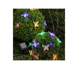 Садовая гирлянда ЭРА ERASF22-15 на солнечной батарее, Бабочки, 20 LED, 5.8 м Б0053364 