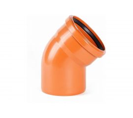 Отвод наружной канализации ХЕМКОР 160 мм, 45 градусов 2491096 