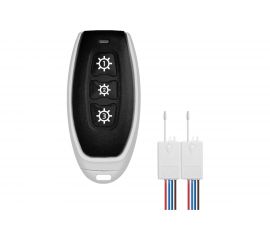 Пульт GRITT Practic 3 клавиши 433МГц комплект c реле 2шт 220В 5А 21102 