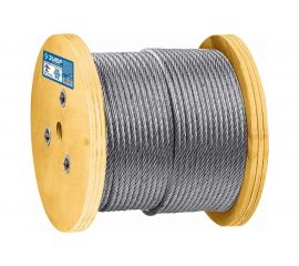 Грузоподъемный стальной трос ЗУБР Профессионал DIN 3066, d=10 мм, L=60 м 30417-10 