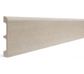 Плинтус напольный ударопрочный влагостойкий (ваниль; 80Х13Х2400 мм) Decor-Dizayn 706-77 