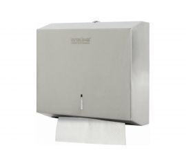 Диспенсер для полотенец ЛАЙМА PROFESSIONAL ECONOMY, Interfold, нержавеющая сталь, матовый, 605050 