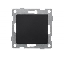 Механизм перекрестного выключателя GUSI ELECTRIC Bravo 1 клавиша, скрытая установка, 10А, 250В, графит С10В7-010 