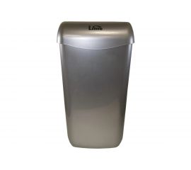 Корзина для мусора LIME 11 л, подвесная, с держателем мешка, серая 974111 