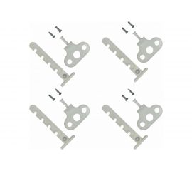 Оконный ограничитель для ПВХ Левша белый, 4 шт. У1-56404.Б 