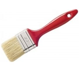 Плоская кисть MAKO специальная смесь щетины, пластиковая ручка, оправа из белой жести 352570Н 