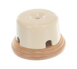 Распределительная коробка Interior Electric 77x40 керамич. на подложке, слоновая кость, серия АРБАТ РКК003 