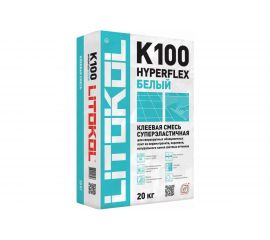 Клеевая смесь LITOKOL HYPERFLEX K100 белый, 20 кг 479930002 