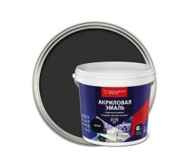 Универсальная акриловая эмаль ЯРОСЛАВСКИЕ КРАСКИ (черная; матовая; 0.9 кг) О05196 