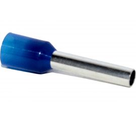 Штыревой втулочный изолированный наконечник KLR KTE 2.5-12 2,5мм2/L=12мм/Синий 1025120 