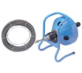 Машина для удаления засора барабанного типа с ручным приводом (для труб длиной до 23 метров, диаметром до 100 мм) КРОКОЧИСТ 50711-10-23 