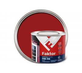 Эмаль ЯРОСЛАВСКИЕ КРАСКИ FAKTOR ПФ-115 (красная; банка 1,9 кг) 214722 
