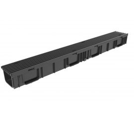 Водоотводный лоток Gidrolica A15 100х11.6х95 см, пластиковый, с решеткой 8071 