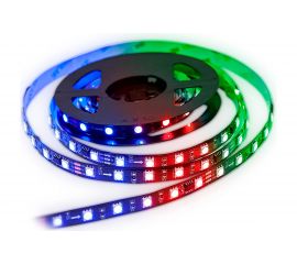 Комплект адресной ленты Apeyron 24В, 14,4Вт/м, smd5050, 60д/м, IP20, подложка 10мм(черная), 2м, RGB/ 10-92 